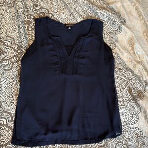 The Limited Blue Tank Top with V-Neck